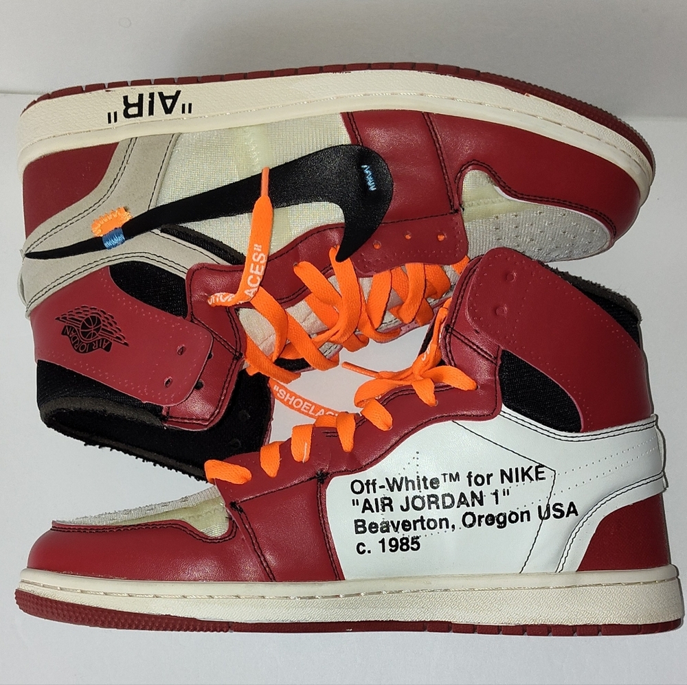 COPY - Jordan 1 Off White Virgil Obloh "The Ten"©2017 Size 10 Mens AA3804-101 P…